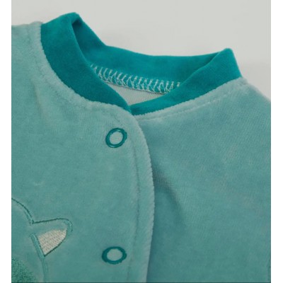 Organic Babygrow Turquoise 2