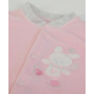 Babygrow pink/grey 2