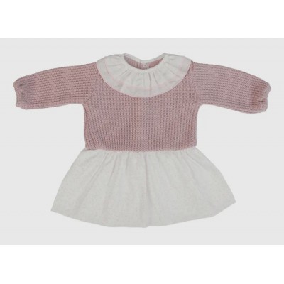 Dress pink/white 2