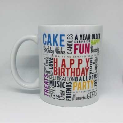 Mug Happy Birthday Writing