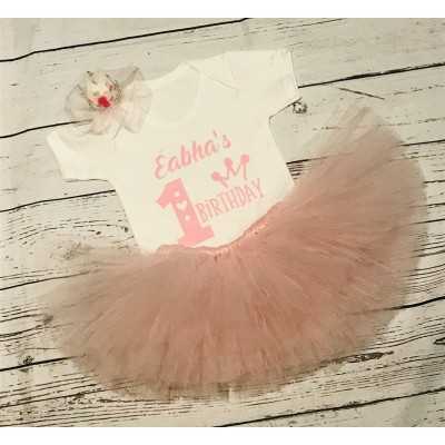 Birthday Tutu set Light Pink