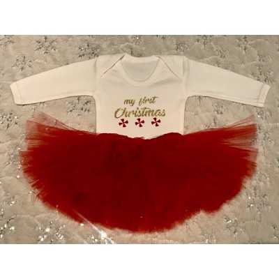 First Christmas Tutu Set