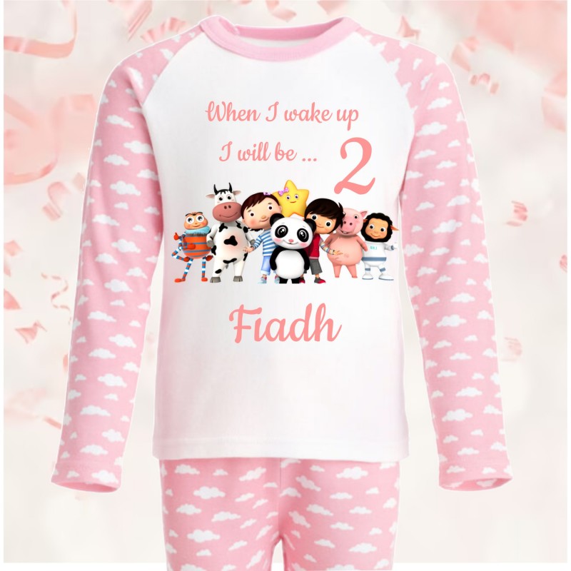 Personalised Birthday Pjs Baby Boom