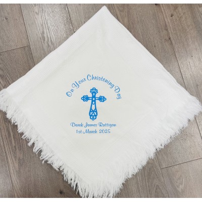Personalised Christening Shawl