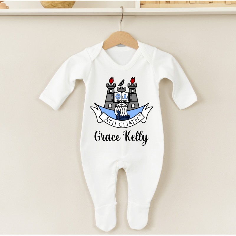 Personalised Baby Grow Dublin Crest