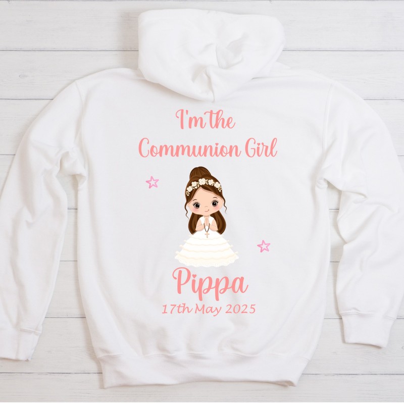 Personalised Communion Girl Hoodie