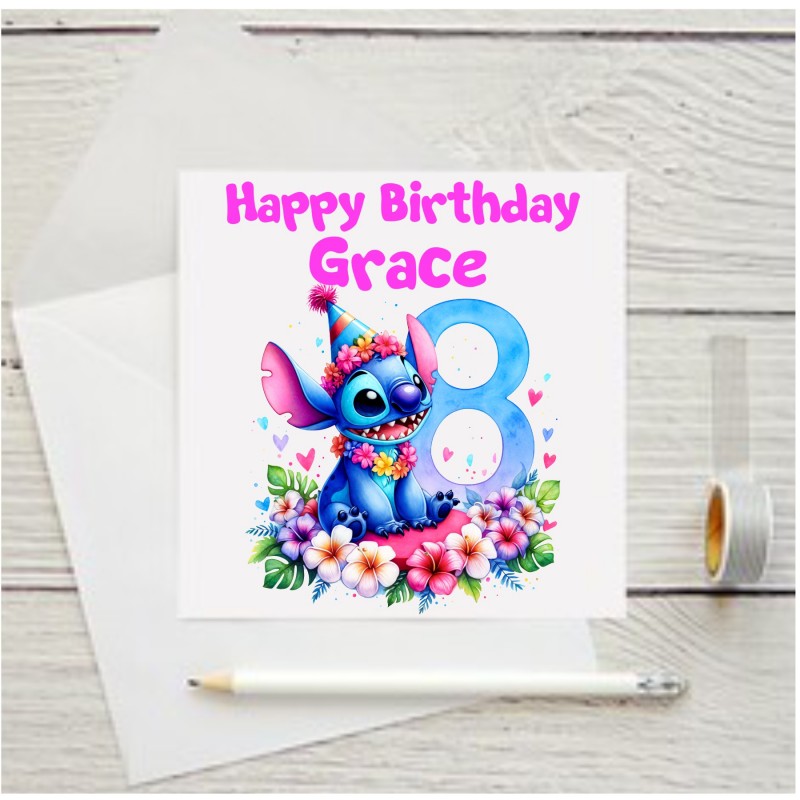 Personalised Birthday Card Stitch
