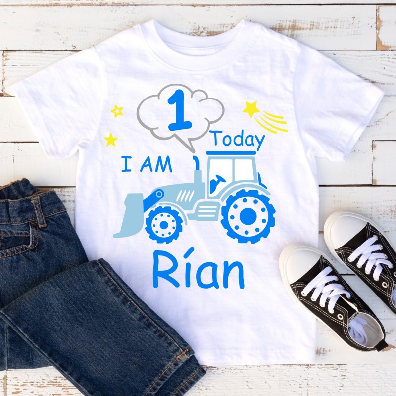 Personalised Birthday T-shirt - Tractor