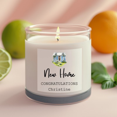 Personalised Candle New Home