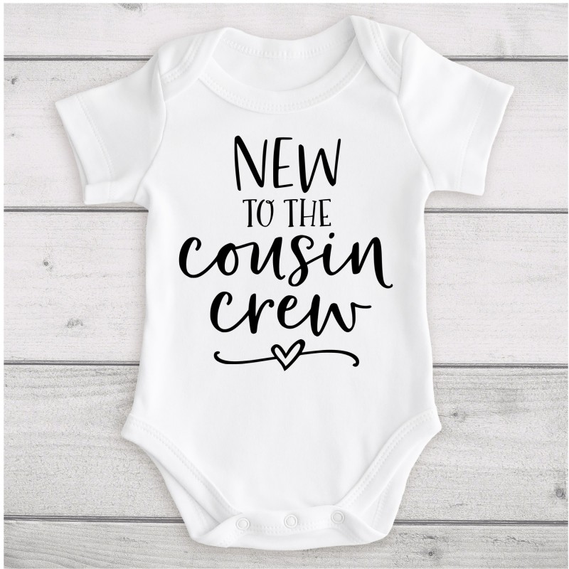 Personalised Baby Vest Cousin Crew