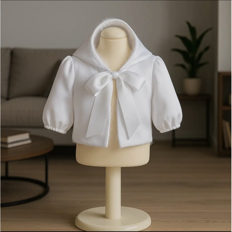 Baby Girl Jacket, Christening Bolero,...