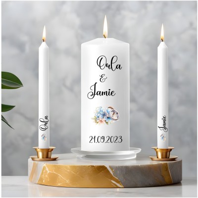 Personalised Wedding candle...