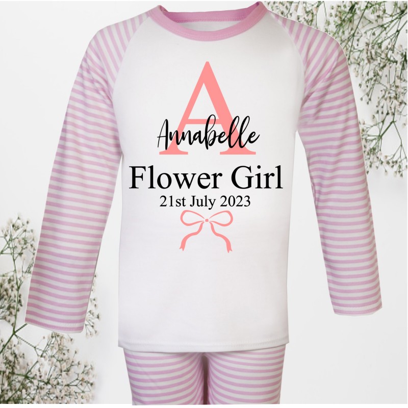 Personalised Flower Girl pyjamas 2