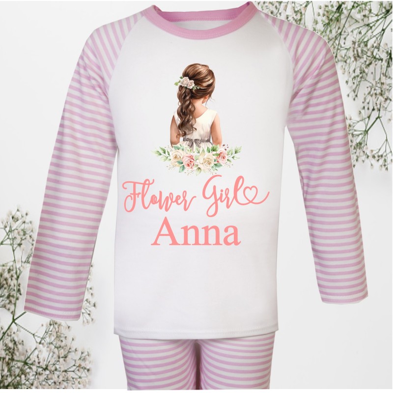 Personalised Flower Girl pyjamas 3