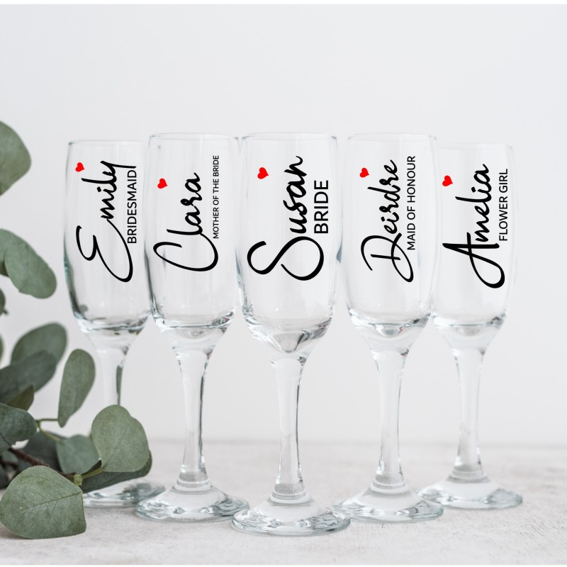 Personalised Wedding Party Champagne...