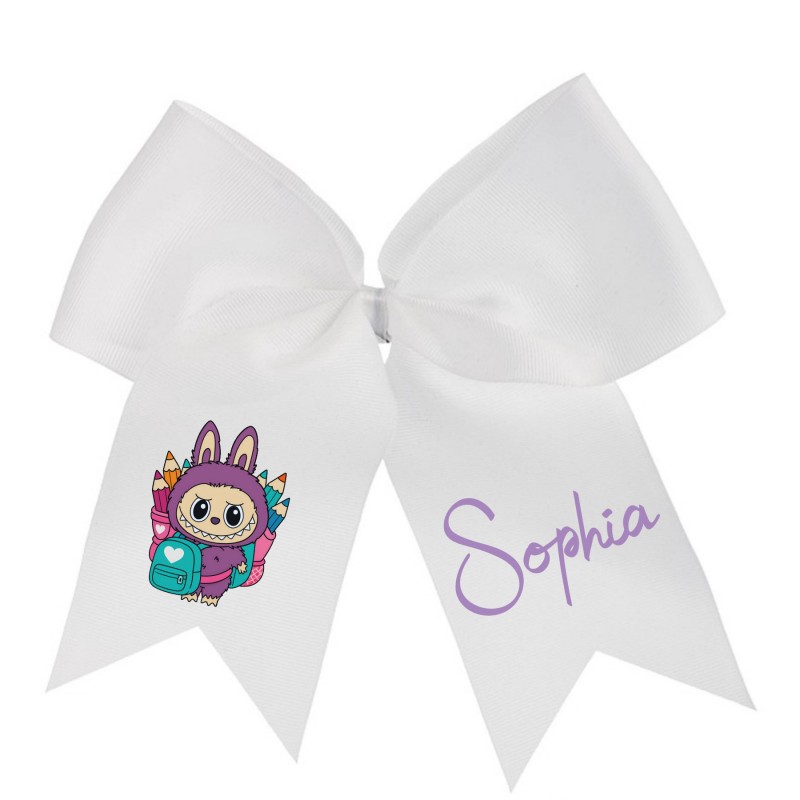Personalised School Bow Labubu