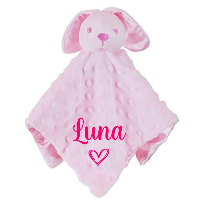 Personalised Bunny Comforter pink