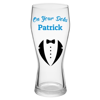 Personalised Debs Pint Glass