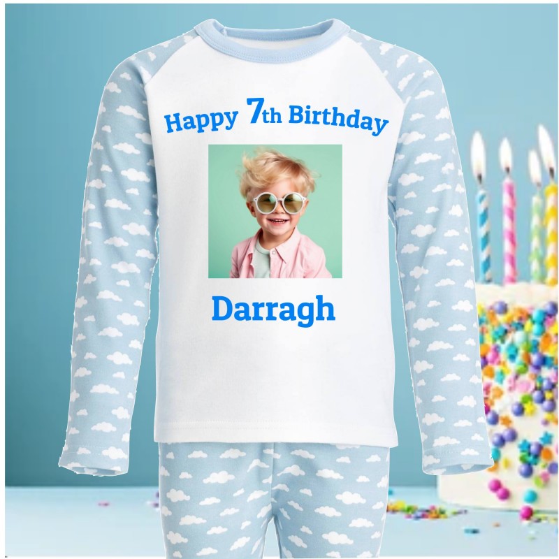 Personalised Photo Birthday Pyjamas