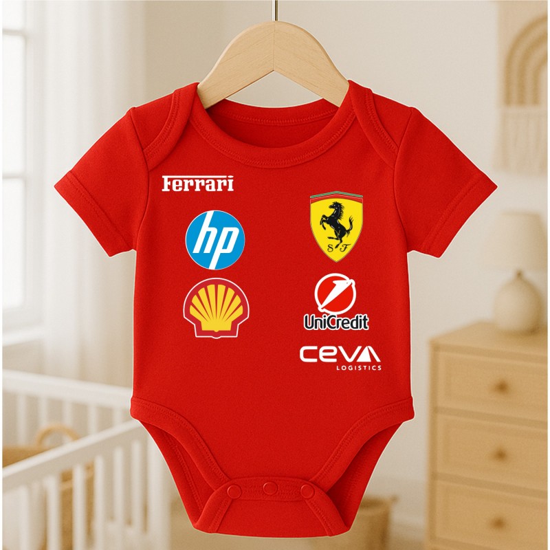 Personalised Baby Vest Red