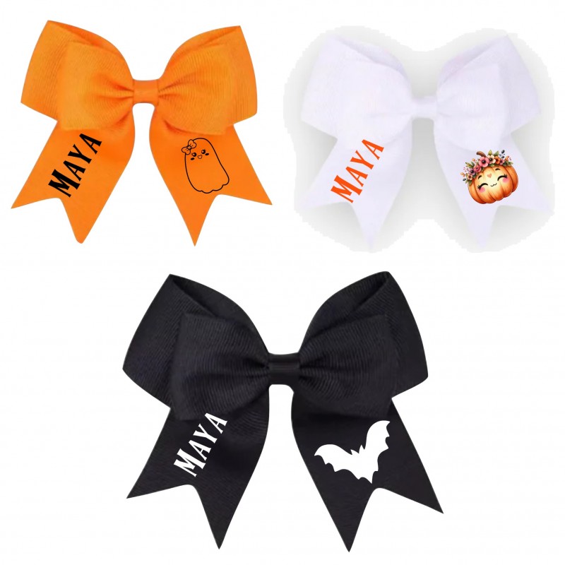 Personalised Halloween Hair Bow