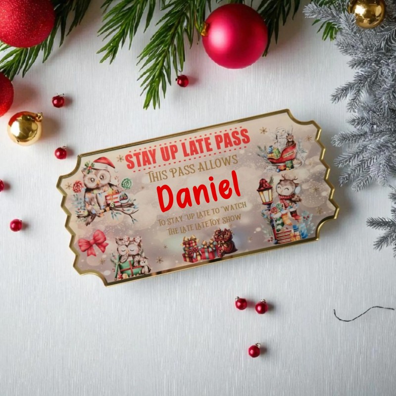 Personalized Toy Show Ticket