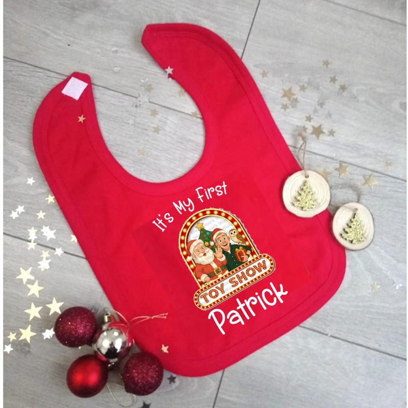 Personalised My First Toy Show Baby Bib