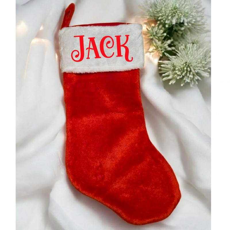 Personalized Plush Christmas Stocking
