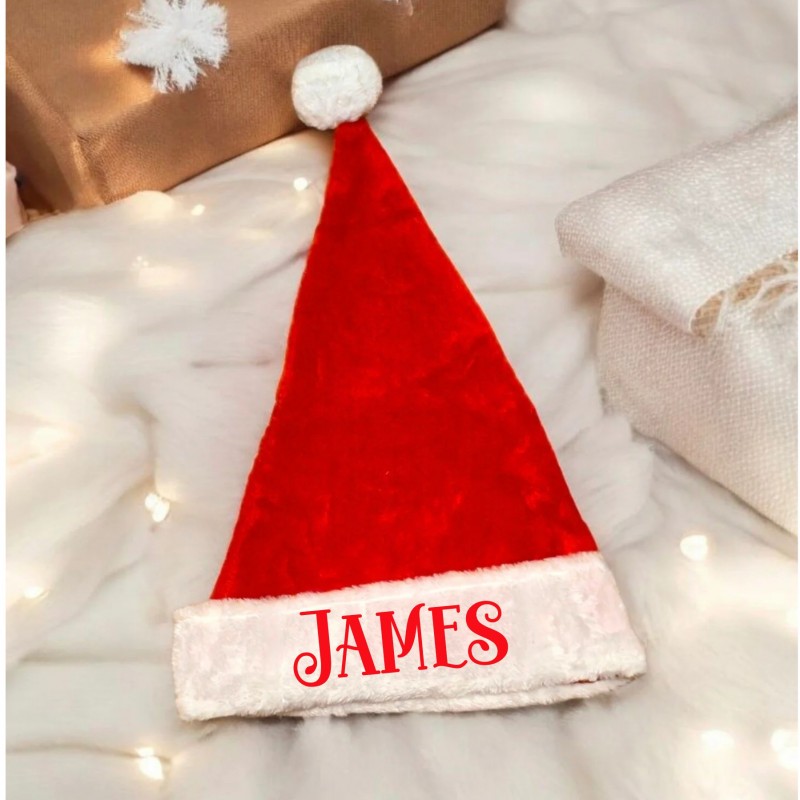 Personalized Plush Christmas Hat