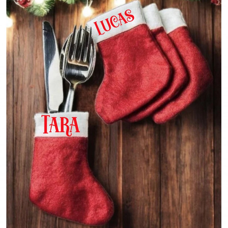 Personalized Christmas Cutlery Holder...