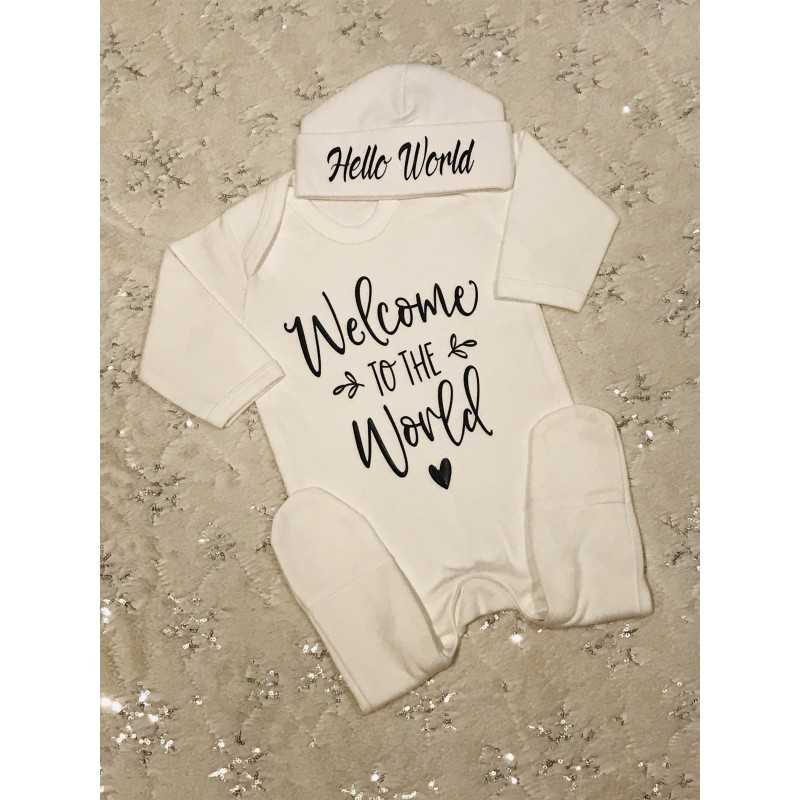 Baby grow and hat set