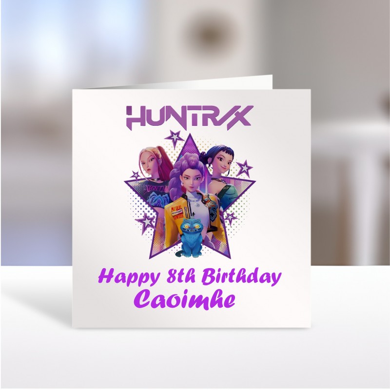 Personalized Birthday Card Kpop Demon...