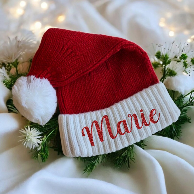 Personalized Baby Knitted Christmas Hat
