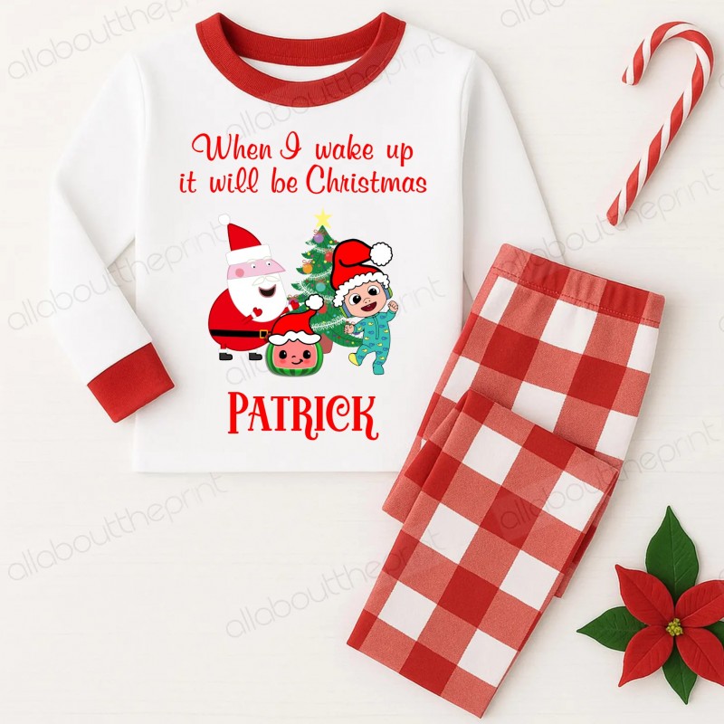Personalised Christmas Pyjamas Cocomelon