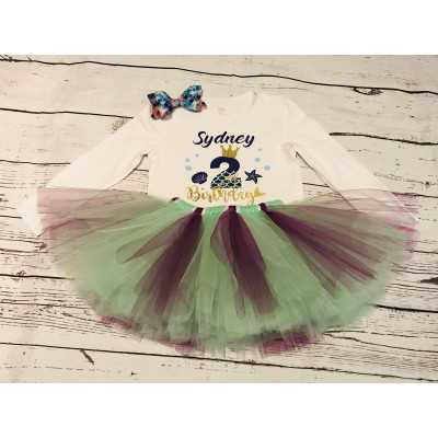 Mermaid Birthday Tutu Set