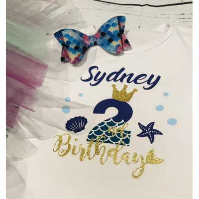 Mermaid Birthday Tutu Set 2