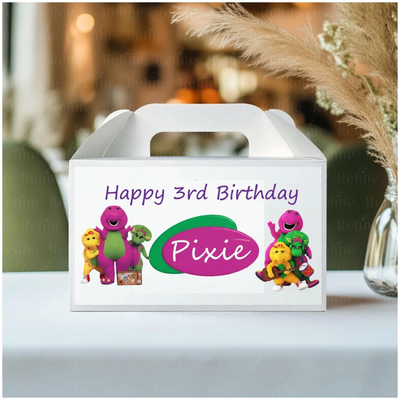 Personalised Birthday Party Box Barney