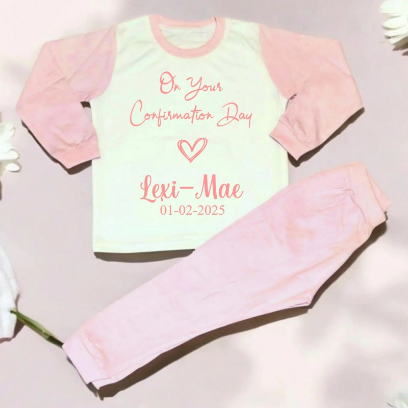 Personalised Confirmation pyjamas...