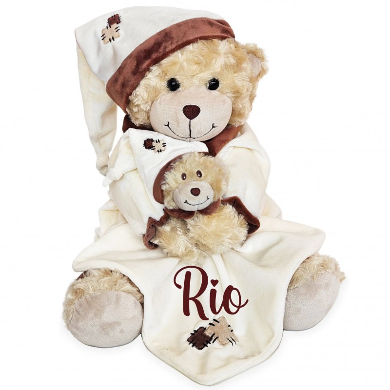 Personalized Patchwork Bedtime Bear...