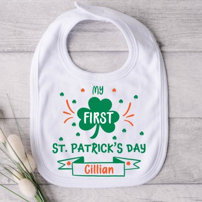 First St. Patrick's Day Bib