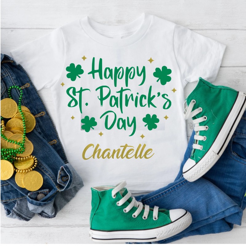 Personalised Patrick's Day kids t-shirt