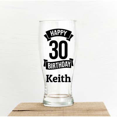 Personalised Pint Glass...