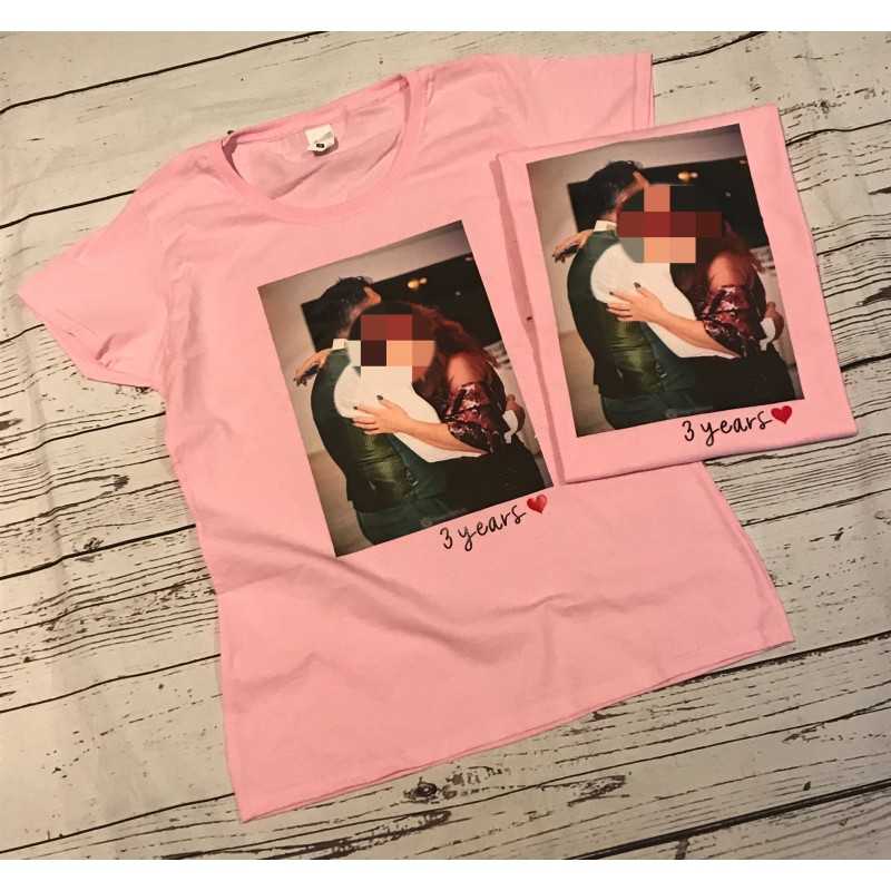 Anniversary t-shirt set pink