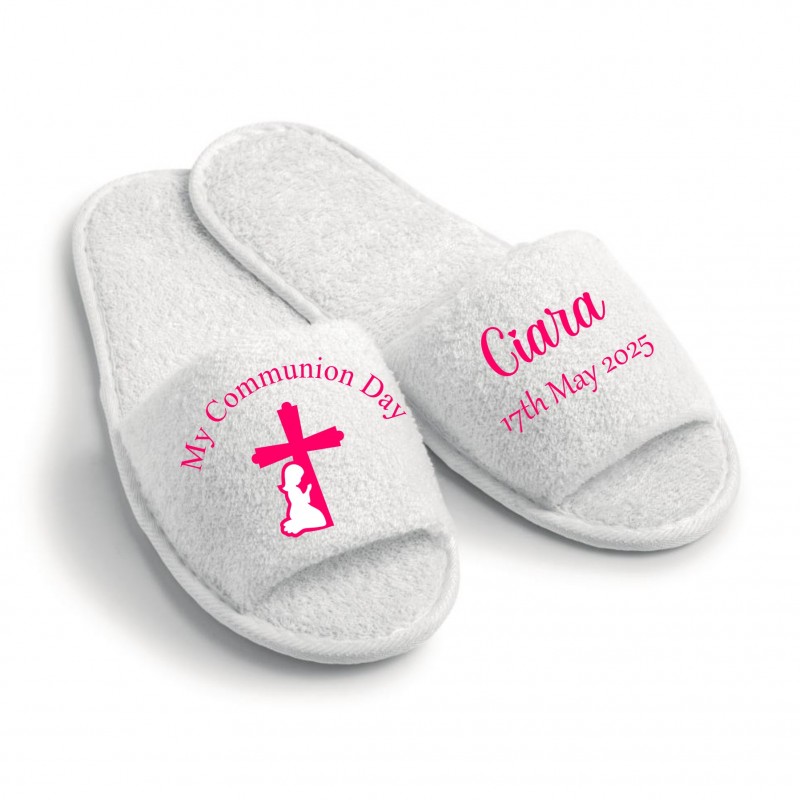 Personalised Unisex Communion Slippers
