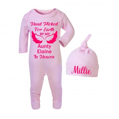 Personalised Pink Baby Grow...