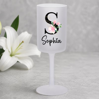 Personalised Frosted Wine...