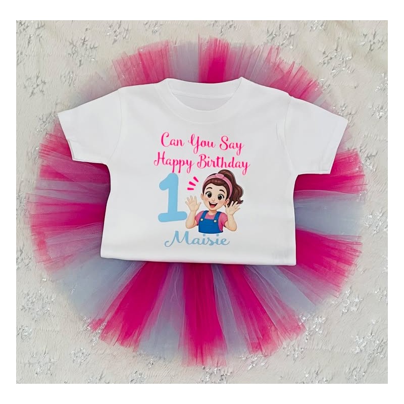 Personalised Birthday Tutu Set Ms Rachel