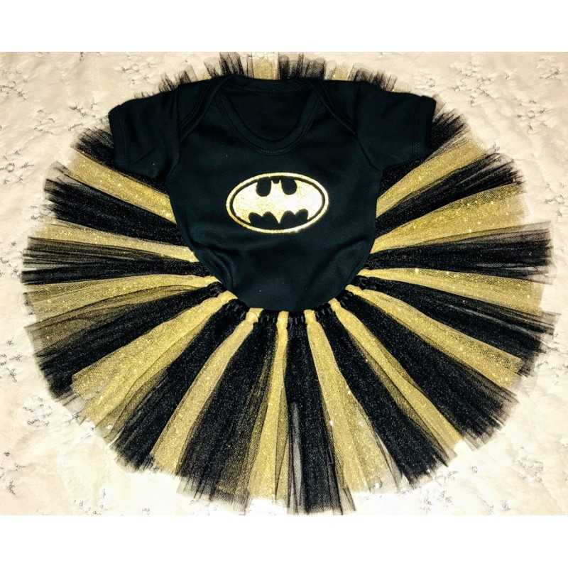 Halloween theme tutu set BatGirl