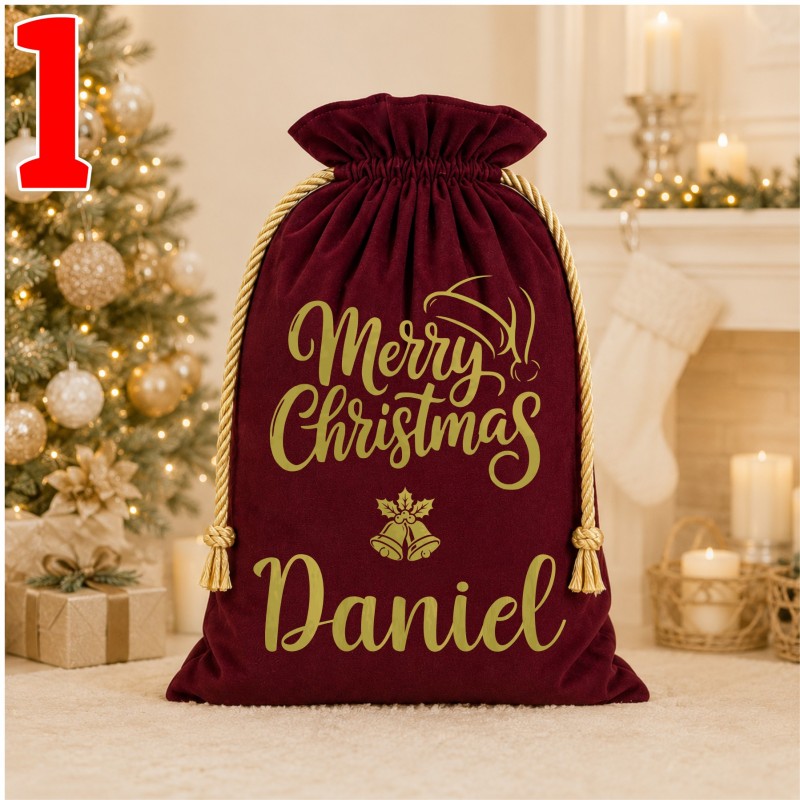Personalised Velvet & Satin Christmas...