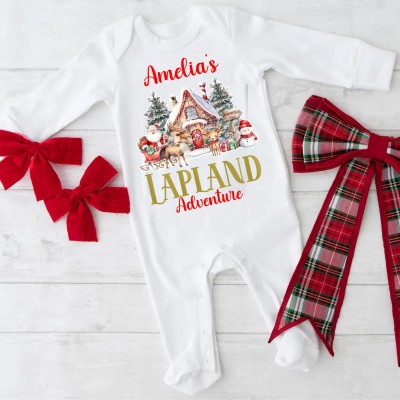 Personalised Lapland baby grow